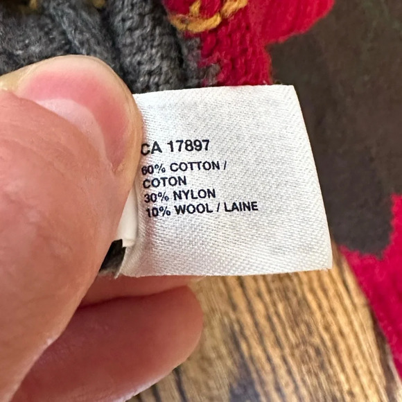 The Gap Men’s Argyle Sweater Cotton Blend Sz S - Picture 2 of 4